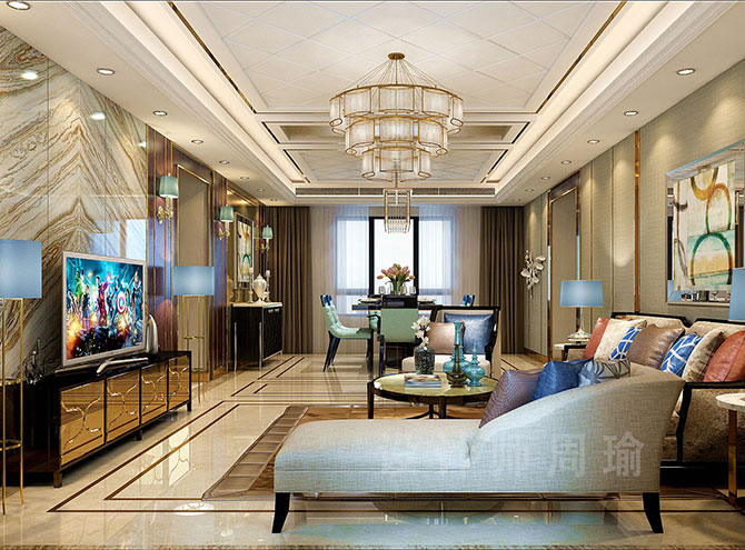 美少妇一级片世纪江尚三室两厅168平装修设计效果欣赏